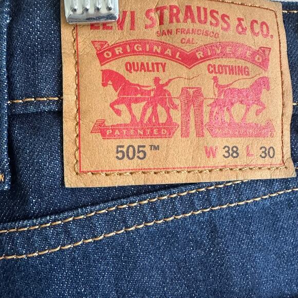 Levi's 505 Regular Fit Jeans 505 stretch 38x30 - Picture 5 of 10